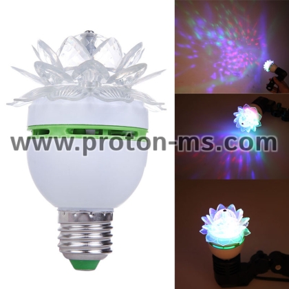 LED Full color rotating lamp E27 3W