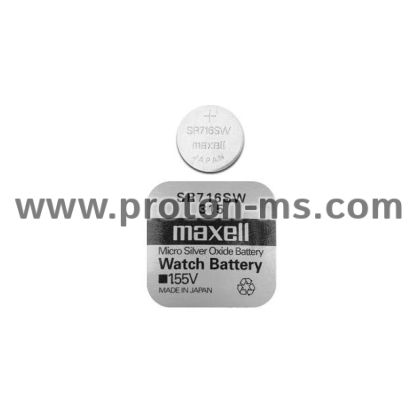 Button Battery Silver MAXELL SR-716 SW 1.55V / 315 /
