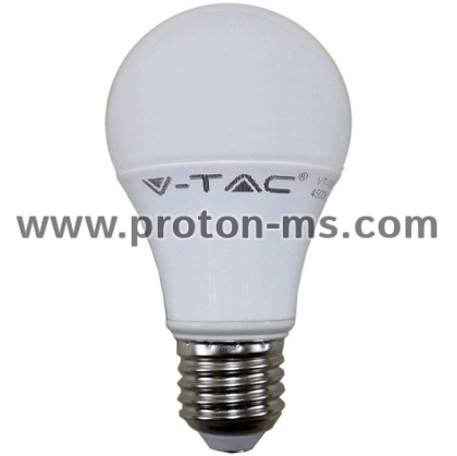 LED Крушка 9W E27 A60 6400K Термо Пластик Бяла Светлина