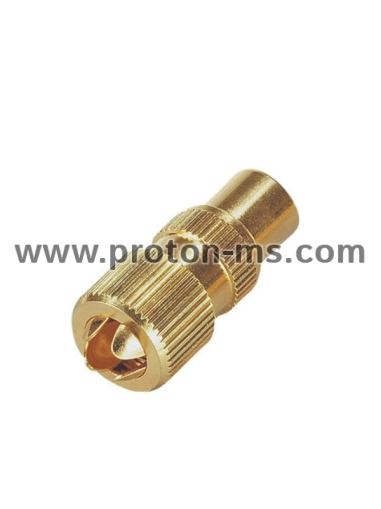 TV Connector, Gold Metal 031002