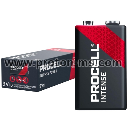 Alkaline Battery 6LF22  9V 10pk batteries  INTENSE MX1604  PROCELL