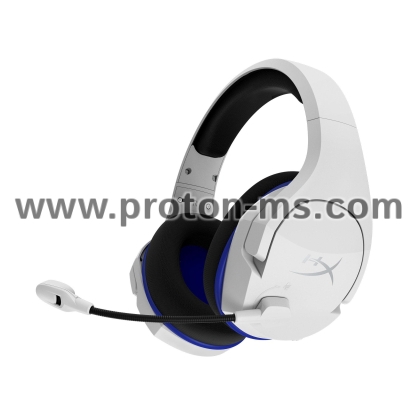 Gaming Wireless Headphones HyperX Cloud Stinger Core Wireless (PS5), Microphone, White/Blue
