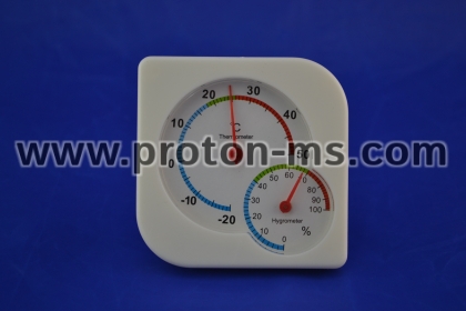 Термометър за външна или вътрешна температура и влагомер