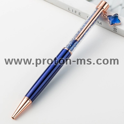 Luxury Pen with Crystals and Pendant