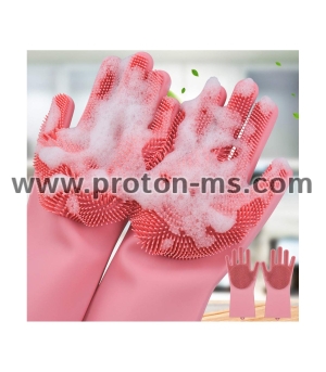 Мултифункционални Домакински Ръкавици с Четка за Миене на Съдове Better Glove
