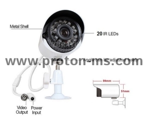 Video Surveillance Kit of 8 H.264 HD Cameras