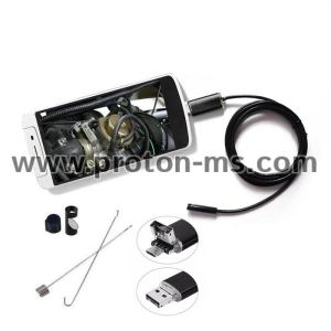 USB Camera – USB Android Endoscope, Ендоскоп Камера – Водоустойчив  5.5mm, USB кабел - 2 метра