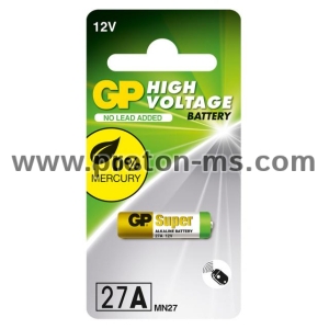 Алкална батерия GP 12 V 1 бр. в опаковка за аларми А27 