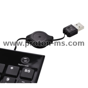  Цифрова клавиатура HAMA SK140, USB, Черен 