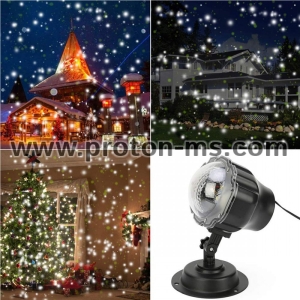 LED прожектор за фасада Падащ сняг Snowfall Projector