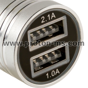Зарядно Устройство за Автомобил с 2 порта USB, Зарядно у-ство Kingleen USB без кабел 12V-24V /3.4A / QL-C906