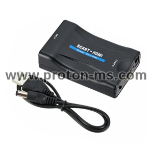 Видео конвертор Estillo ASK-ST001, Scart към HDMI, черен 