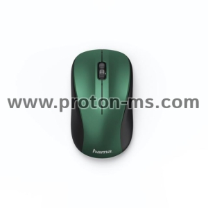 Безжична оптична мишка HAMA MW-300, USB, 3 бутона, 2.4 GHz, зелен 