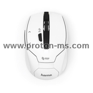 Безжична оптична мишка HAMA Milano, USB, 2400dpi, 2.4GHz RF, Бял 
