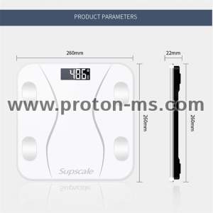 Електронен кантар - анализатор с Bluetooth връзка към смартфон или таблет, с термометър
