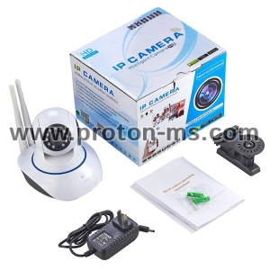 Безжична IP камера за видеонаблюдение с три антени, Wi-Fi