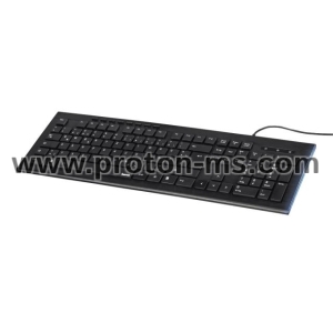 Мини клавиатура A4tech FK11, Жична, USB, hot keys 12, кабел 1,5 m, Черна