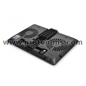 Охладител за лаптоп DeepCool U-PAL, 15.6", 140 mm, Черен