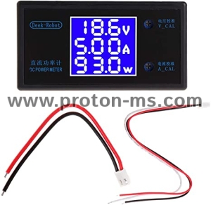 Дигитален Панел DC 12V 5A LCD Display Digital Voltmeter Ammeter Wattmeter Voltage Current Power Meter Volt Detector Tester Monitor 0-50V 250W