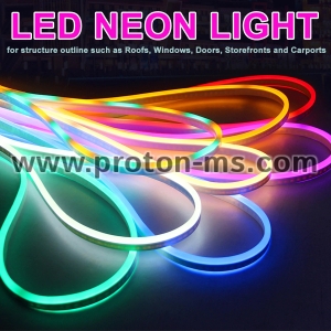 Гъвкава LED неонова лента 10м 220V, RGB