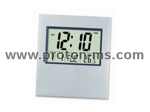 Настолно-стенен мултифункционален електронен часовник с аларма, календар, температура и много функции 