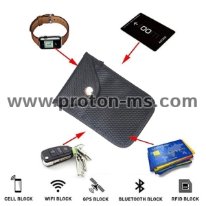 Заглушаващ сигнала калъф за ключ за автомобил, кредитна карта, RFID, Car Key Signal Blocker Pouch RFID /WIFI /GSM /LTE /NFC Blocker Cell Phone Signal Blocking Protector Bag Keyless