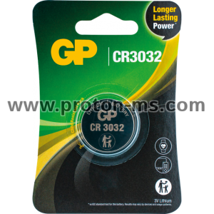 Lithium Button Battery GP CR2032 3V 1pc. / 1pk / GP