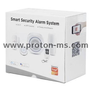 Смарт алармена система, PST-H3, 5в1, Wi-Fi, Tuya Smart, Бял 