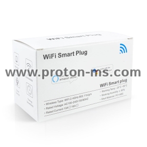 Смарт контакт, PST-LSPA2, 2xUSB F, 220V, 10A, Wi-Fi, Tuya Smart, Бял