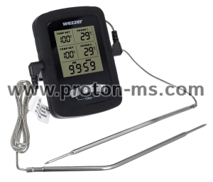 Thermometer probe for food production