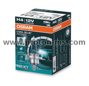 Bulb OSRAM, H4, 12V, 60 / 55W, Cool Blue Intense