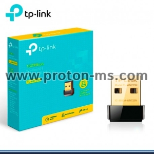 НАНО АДАПТЕР TP LINK TL-WN725N, USB, REALTEK, 2.4GHZ, 802.11N/G/B