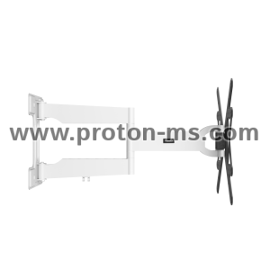 Hama FULLMOTION TV Wall Bracket, 400x400, 165 cm (65"), Extra-long Arm, blk/wht