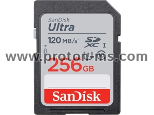Memory card  SANDISK Ultra SDXC, 256GB, Class 10, U1, 120 Mb/s