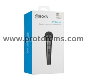 BOYA Cardioid Dynamic Vocal Microphone BY-BM58, XLR