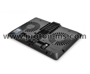 Охладител за лаптоп DeepCool U-PAL, 15.6", 140 mm, Черен
