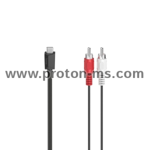 Hama Audio Cable, USB-C Plug - RCA Plug, Stereo, 1.50 m