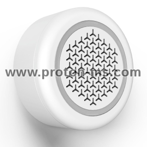 Hama Smart Alarm Siren, 97.4 dB, Sound and Flashing Light, for Voice / App Control