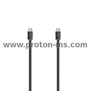 Кабел HAMA USB-C мъжко - USB-C мъжко, 1.5 м, черен,480Mb/s