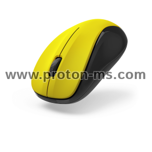 Hama MW-300 V2 оптична 3-бутонна безжична мишка, тиха, USB приемник, жълт