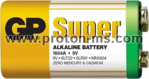 GP Alkaline battery 6LF22 SUPER 9V 1 pc shrink