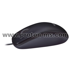 Жична оптична мишка LOGITECH M90, USB, Черен