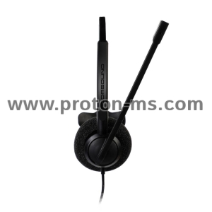 Headphone Addasound Crystal 2731 Mono, UC, Black, microphone