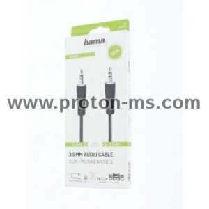 Hama Audio Cable, 3.5 mm Jack Plug - 3.5 mm Jack Plug, Stereo, 1.5 m