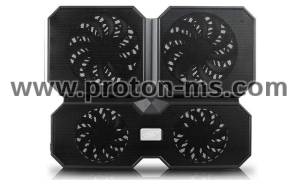 Notebook Cooler DeepCool Multi Core X6, 15.6", 2x140+100 mm, Black