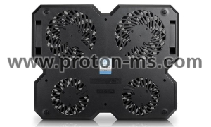 Охладител за лаптоп DeepCool Multi Core X6, 15.6", 2x140+100 mm, Черен