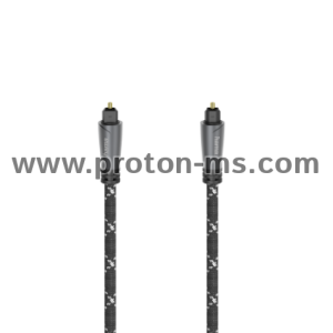 Audio Optical Fibre Cable HAMA ODT plug (Toslink), metal, 1.5 m
