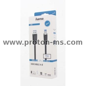 Cable USB 3.0 A Plug - B Plug, 1.5 m, 1 Star, Shielded