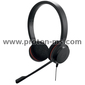 Headphones Jabra Evolve 20 Stereo Microsoft Teams Optimized, Microphone, Black