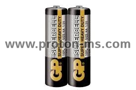 Zinc carbonic zinc battery GP  R6 AA 2 pcs. SUPERCELL 15PL-S2  1.5V